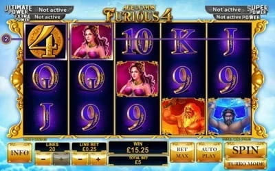 Age of Gods Furious 4 Slot Game at Winner Casino